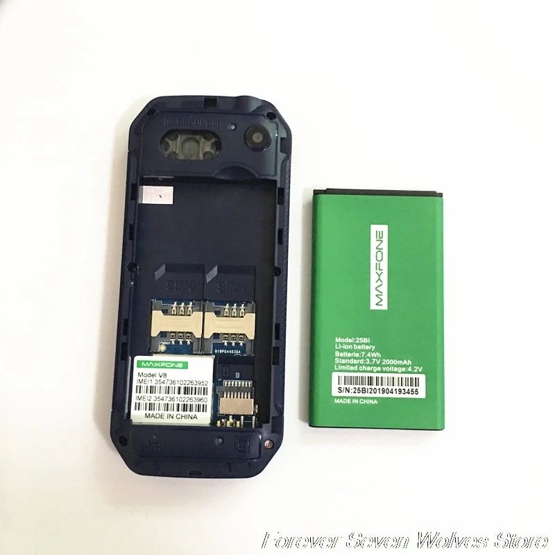 GSM 2G телефон V8 с двумя sim картами для пожилых людей 2000 мА/ч аккумулятор Поддержка