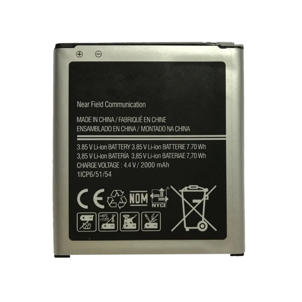 Для SAMSUNG Оригинальный Новый аккумулятор для Galaxy Core Prime G360 G361 G360V G3608 G360H J200 J2 (2017) EB BG360BBE с NFC 2000mAh|Аккумуляторы