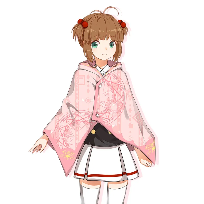 Аниме CCS карточка Captor Sakura Kinomoto Clow прозрачный карточный плащ искусственное