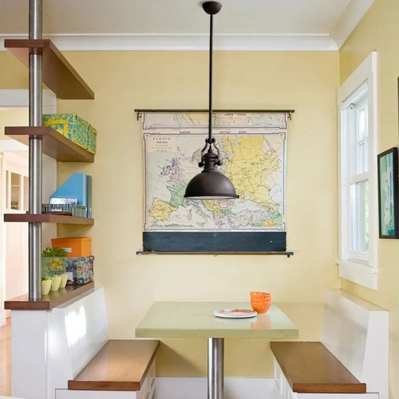 Лофт Винтаж Ретро деревенский железо Подвесные светильники Американский