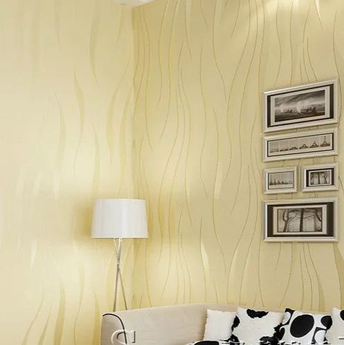 Нетканые обои 3D Рулон обоев для настольной печати Современный простой стиль Поверхность в полоску Нетканые обои papel de parede D54 on.