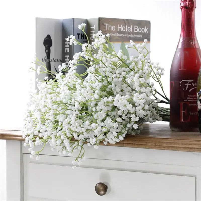 1 шт. Bifurcation белые детские дышащие цветы Искусственные Поддельные Gypsophila DIY