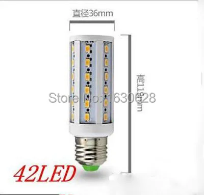 Бесплатная доставка E27/E14/B22 SMD 5730 (5630) светодиодная кукурузная лампа AC 85-265 в 10 Вт/15
