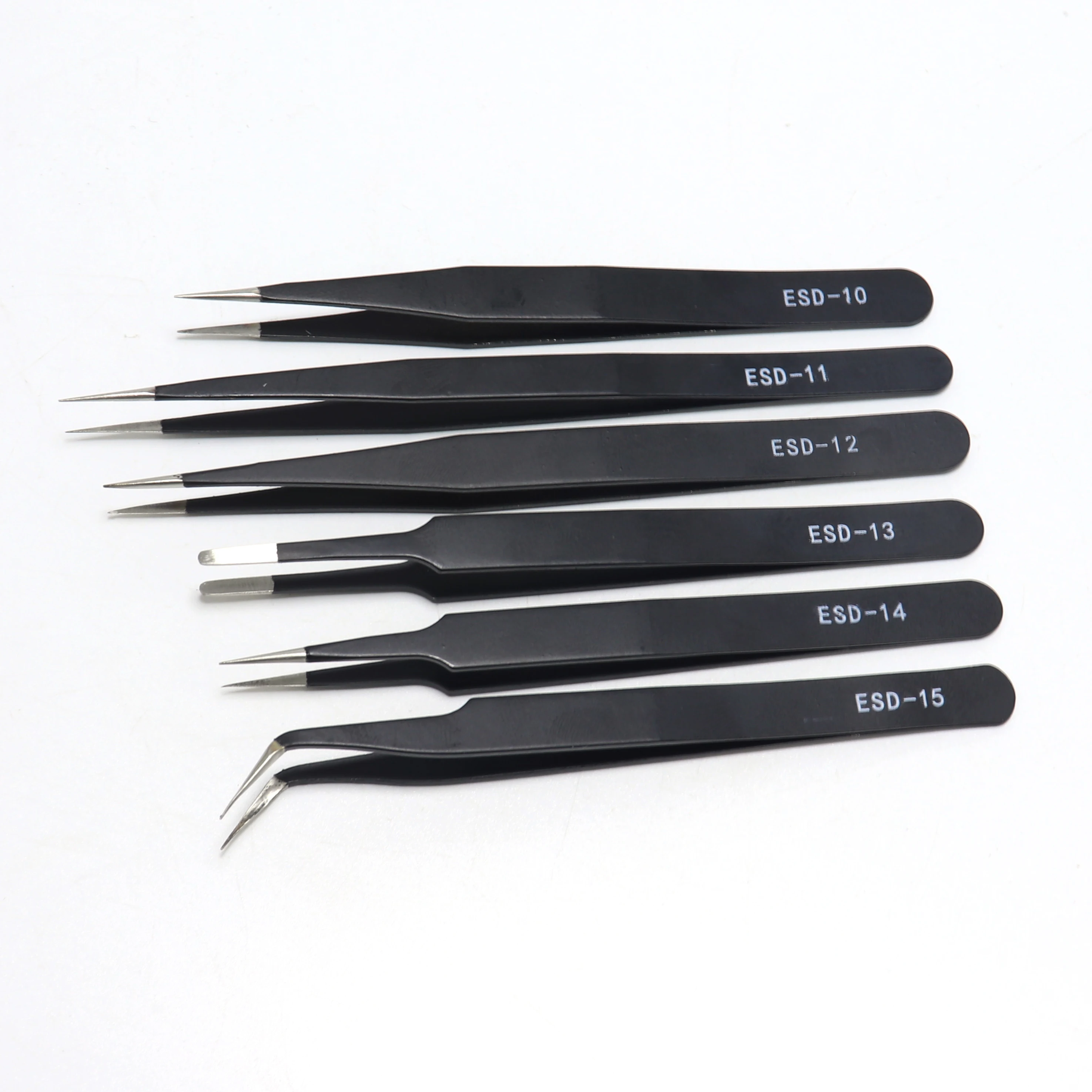 Нержавеющая сталь точный ESD Анти-статический пинцет с острыми концами локоть