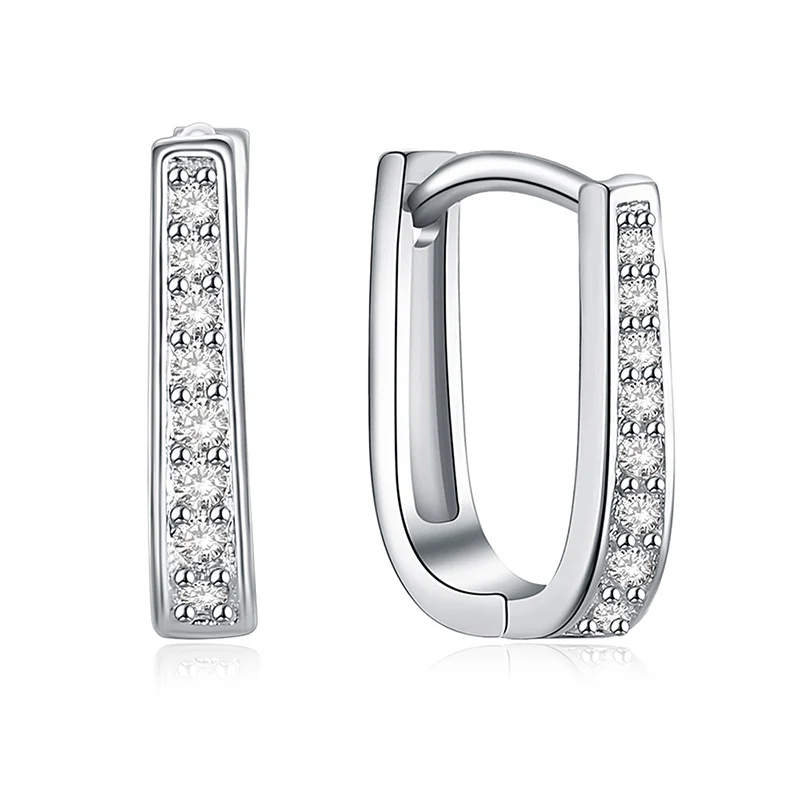 SHUANGR роскошные золотые обруч серьги классический дизайн AAA CZ женские свадебные