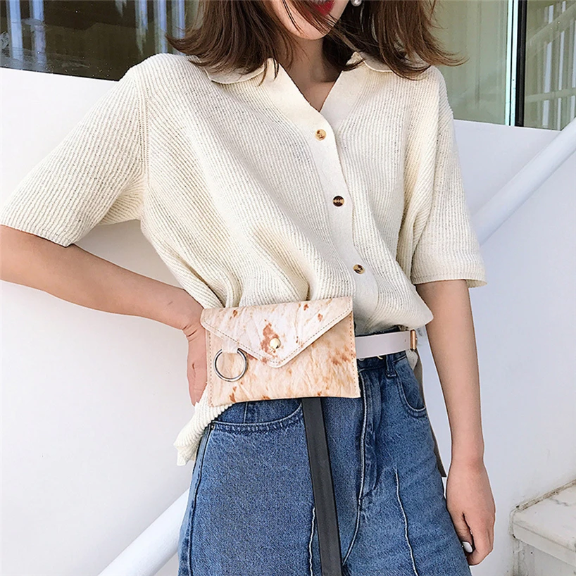 Поясная Сумка Aelicy fanny pocket женская сумка-конверт с кольцом из искусственной кожи