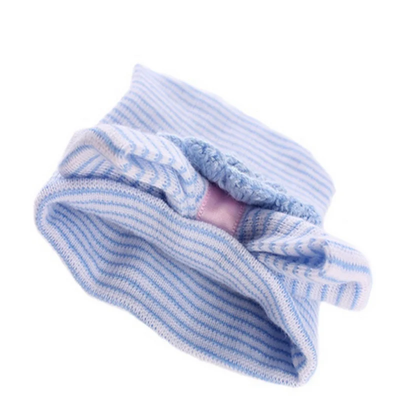 0-3M Newborn Crochet Cap Baby Girls Boys Infant Hats Girl Toddler Comfy Bowknot Hospital Striped Beanie Hat | Детская одежда и