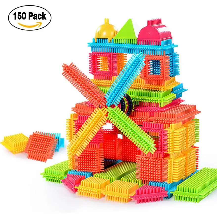 DIY Imagination 150 шт форма щетиной 3D Строительные блоки плитка строительные игровые