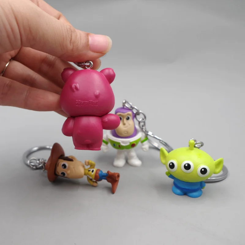 Новинка Stranger Thing 4 шт./компл. ПВХ фигурка брелок Базз Лайтер Вуди кукла игрушки для