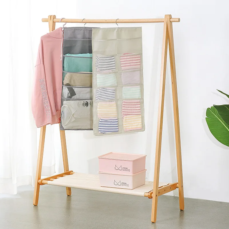 Ткань Оксфорд двухсторонняя подвесная сумка Шкаф нижнее белье носки спальня