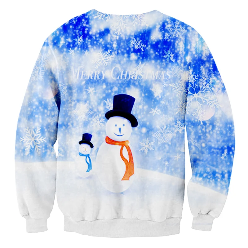 

CJLM Man New Snowman Sweatshirt 3D Printed Men's Large Size Leisure Funny Christmas Snowflake Pullover Suppliers
