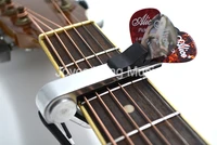 alice a007d a1 chromeblack plated metal extra rubber guitar capo with guitar picks holder free 5pcs guitar picks plectrums