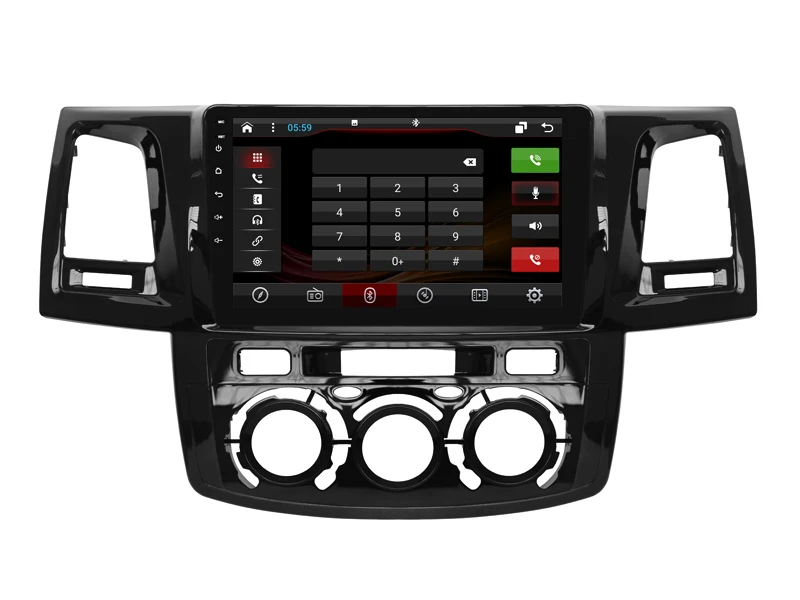 64 Гб ПЗУ 8 ядер Android 8.1.2 Автомобильный gps для TOYOTA Hilux 2012 MT сенсорный экран радио DSP стерео навигация carplay мультимедиа FM