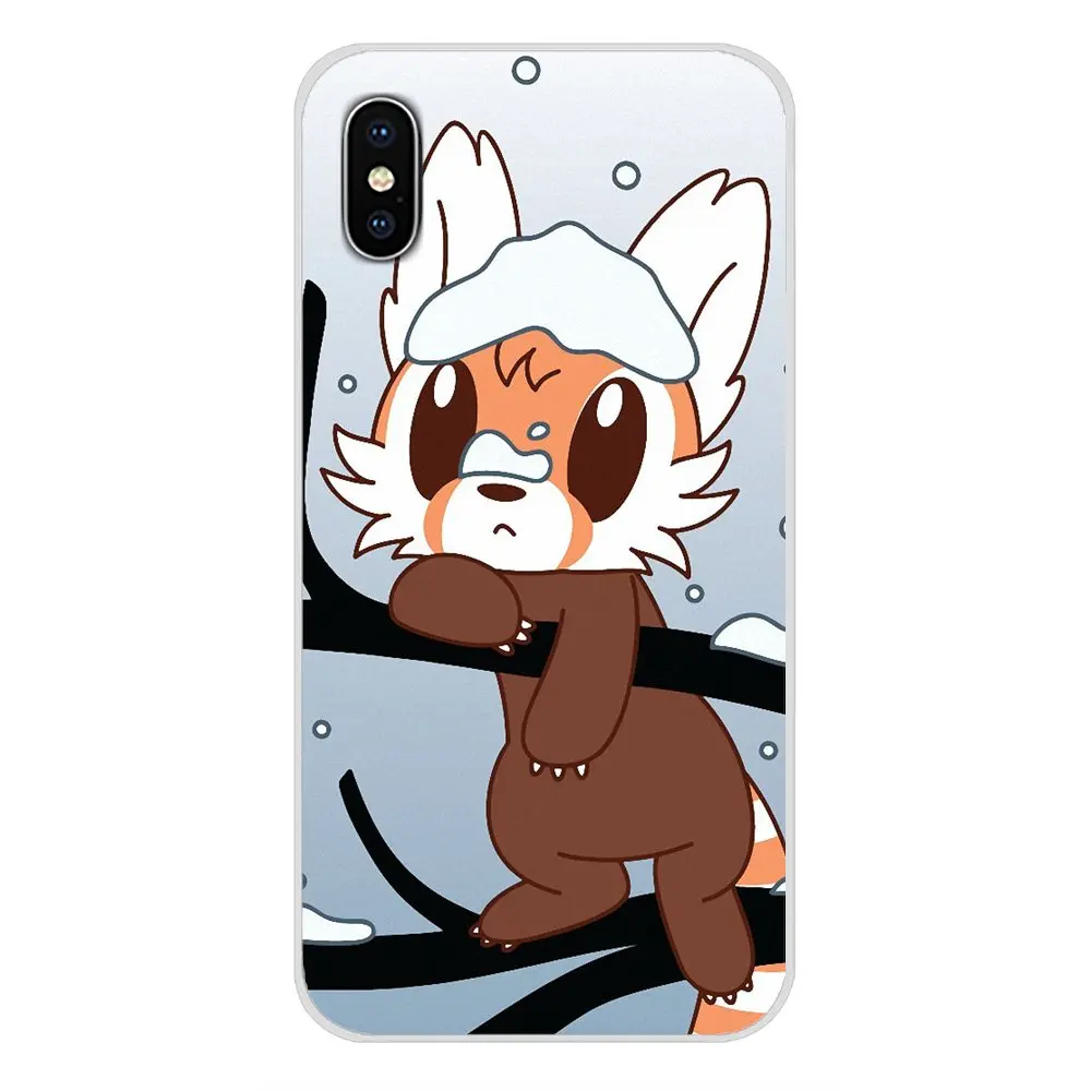 Красная панда счастливый стиль для Apple iPhone X XR XS MAX 4 4S 5 5S 5C SE 6 6S 7 8 Plus ipod touch