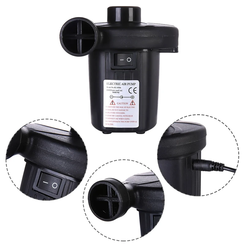12V 4800PA AC Автомобильный Электрический воздушный насос для кемпинга надувная лодка