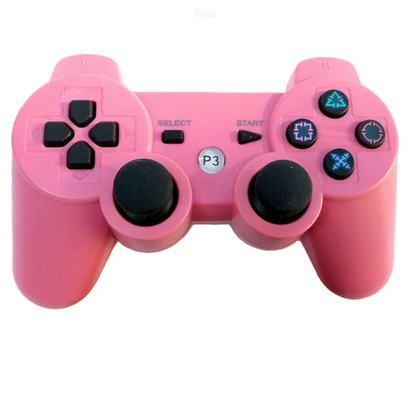 Розовый Bluetooth контроллер для sony PS3 геймпад Манетт для sony Play Station 3 джойстик беспроводной геймпад SIXAXIS двойная вибрация - Цвет: Розовый