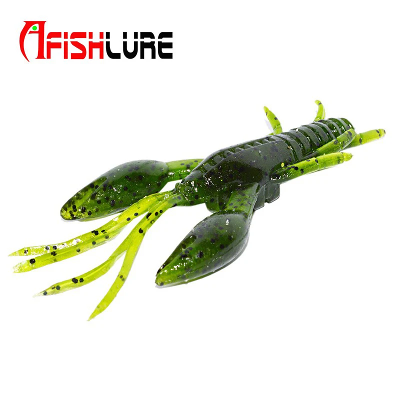 Afishlure 4 шт./лот высокое качество мягкие креветки с большими когтями 60 мм 5 г