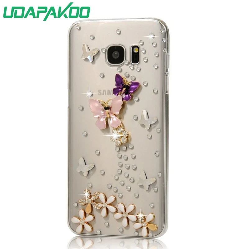 3D шикарный diy Роскошный чехол с кристаллами для Samsung Galaxy Note 9 S2 i9100 A50 C8 S6 Edge J1 Ace J2 J3