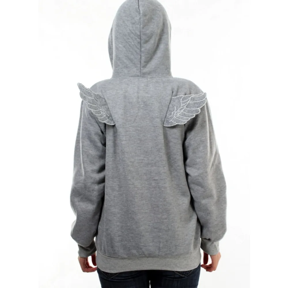 Новый Осенний тренировочный костюм Для женщин хит 3D Угол Крылья Толстовки с