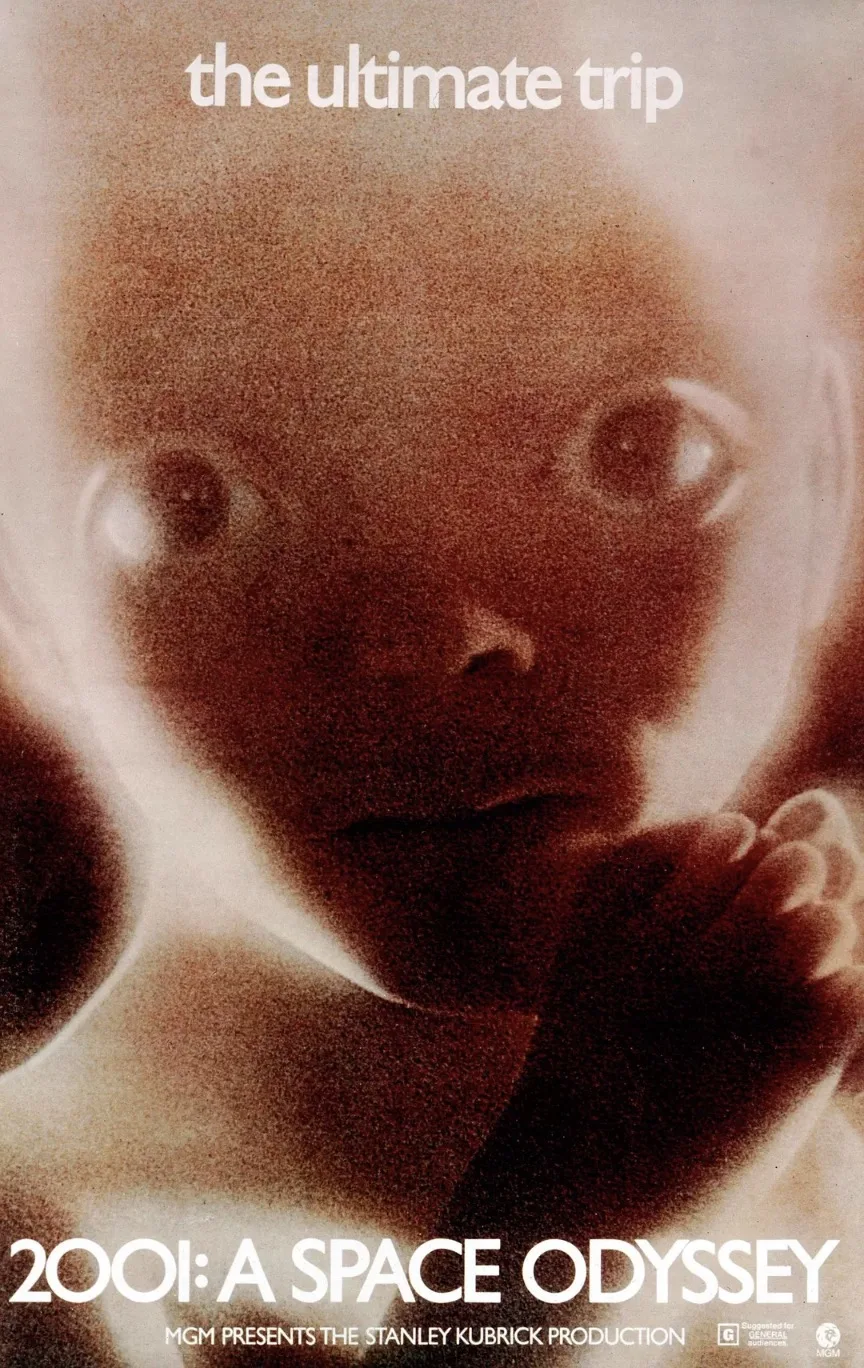Коллекция 2001: космическая Одиссея(1968) Sci-Fi классический постер фильмов в Стиле Винтаж Холст Живопись стены искусства дома наклейки для украшения подарков - Цвет: Светло-серый