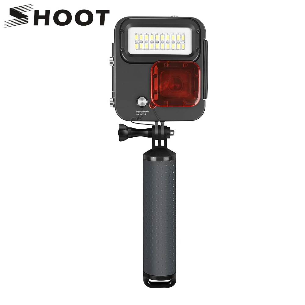 Светодиодный светильник SHOOT для дайвинга водонепроницаемый корпус крепление GoPro