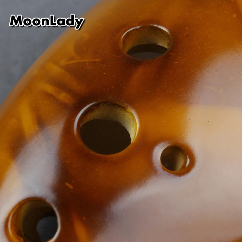 12-Hole Rice-Fired Soldering Grain Ocarina Alto C-Tone Beginner Teaching Sound Quality | Спорт и развлечения