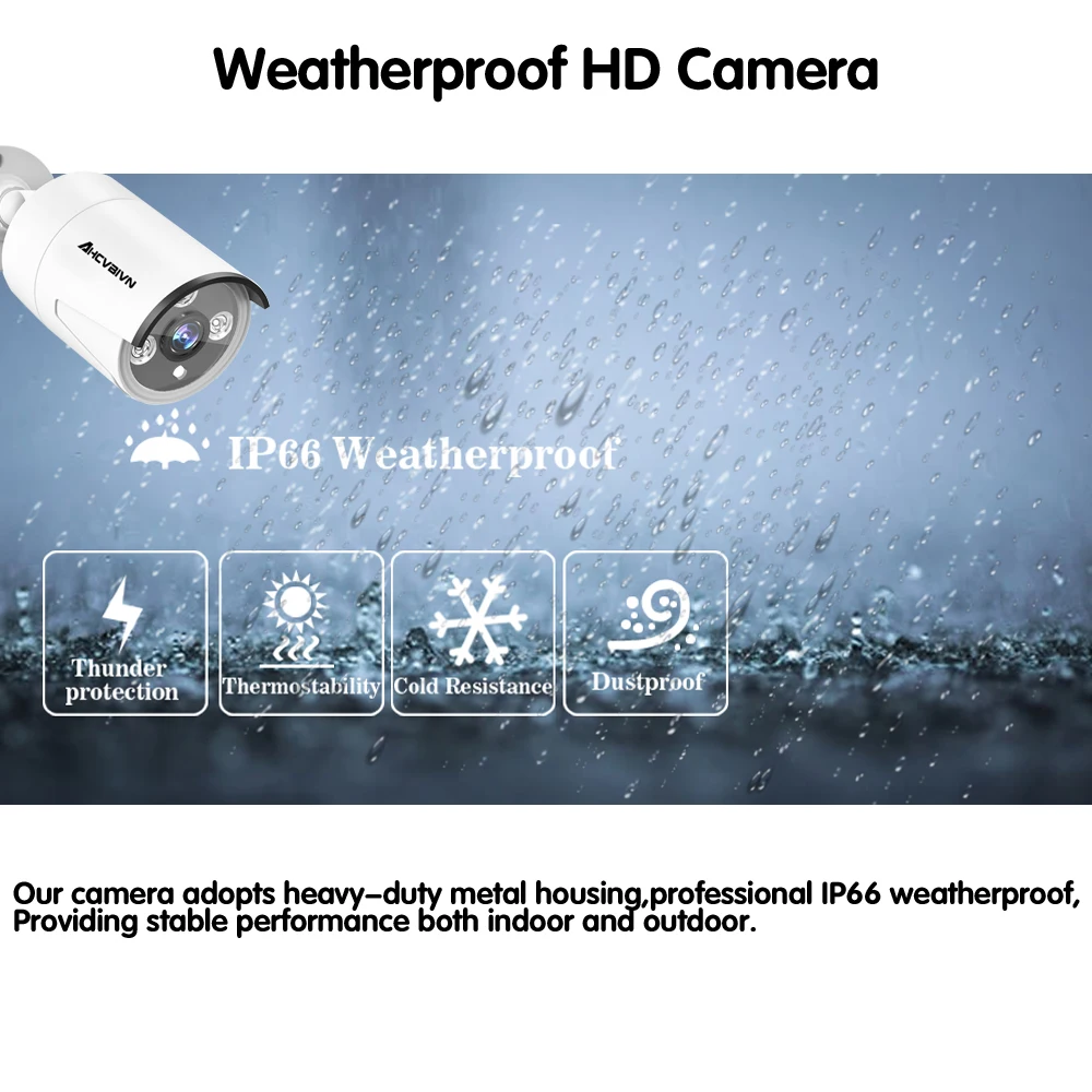 AHCVBIVN POE 8CH видеонаблюдения Системы HD 5.0MP NVR H.265 4MP IP Камера Крытый Открытый день/ночь