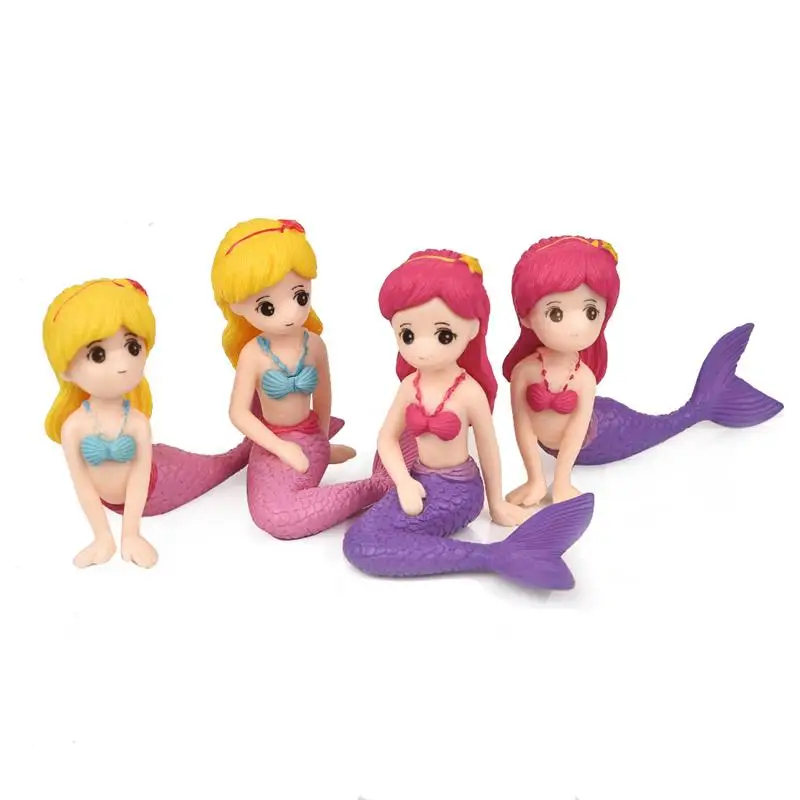 4 шт./компл. Мини фигурки Сексуальная Русалка Фея Сад миниатюрные гномы моховые