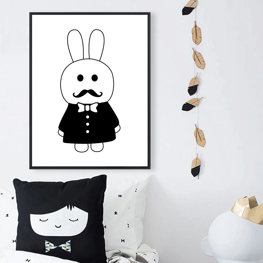 Картина из мультфильма холст художественный принт постер для украшения дома на