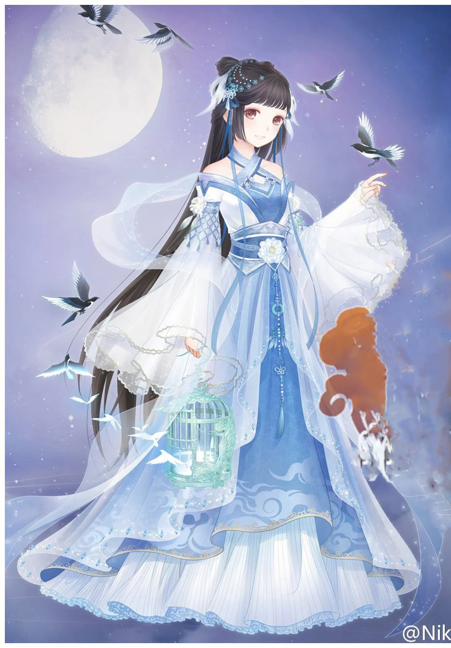 Цзи Цзя Син Цяо Китайская сказка жинв Феи Никки по всему миру костюм Hanfu