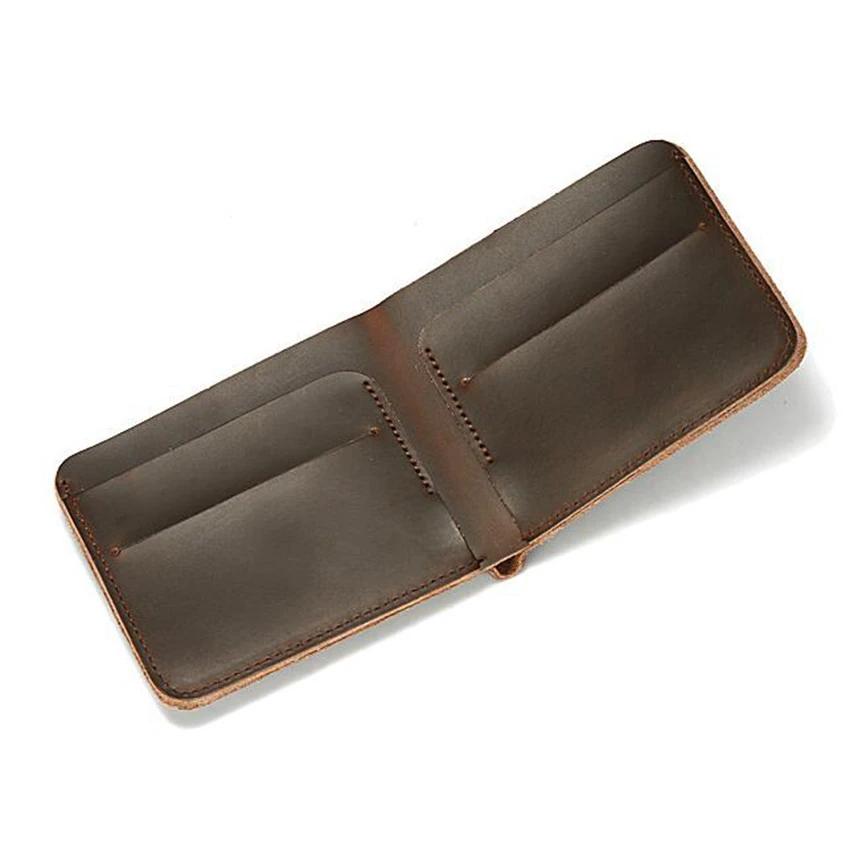 Новинка мужской кошелек с выгравированным изображением мопса винтажный кожаный