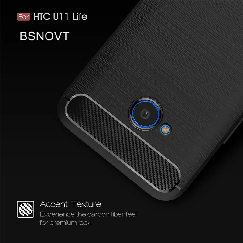 BSNOVT чехол для HTC U11 Life противоударный силиконовый матовый телефона Case Phone Funda Shell 5