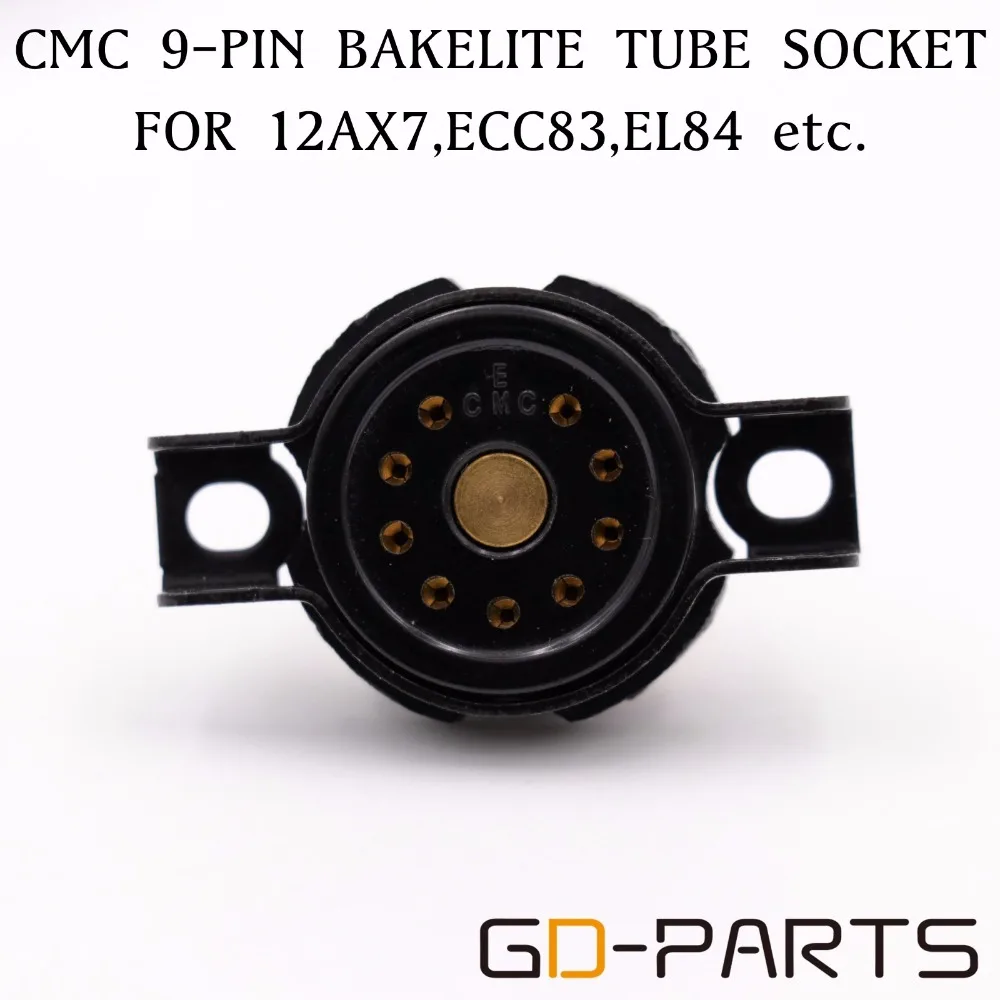 9 контактный бакелитовый гнезда вакуумных трубок для 6DJ8 12AX7 ECC83 B339 CV492 6L13 12AU7 ECC82