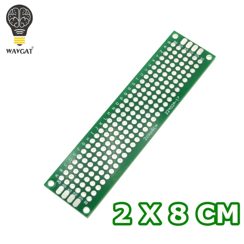 

WAVGAT 2x8cm Double Side Prototype PCB diy Universal Printed Circuit Board