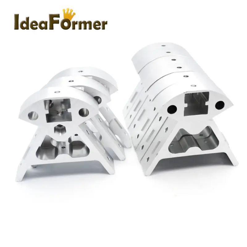 Delta Vertex Kossel Reprap алюминиевая рама 1 набор деталей для 3D принтера цельнометаллический уголок 3 сверху+ 6 снизу