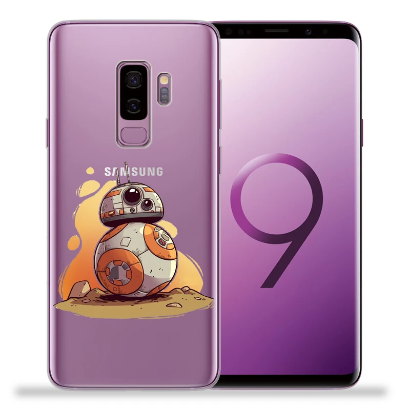 Звездные войны для крышки samsung Galaxy S9 S8 S10 плюс S7 S6 край S10 Lite Примечание 8 9 Дарт Вейдер R2-D2 йода Мягкая Обложка Etui
