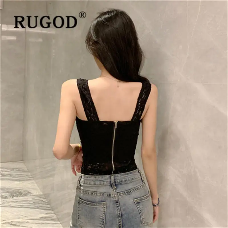 Женский облегающий топ с открытой спиной RUGOS высокой талией и застежкой молнией