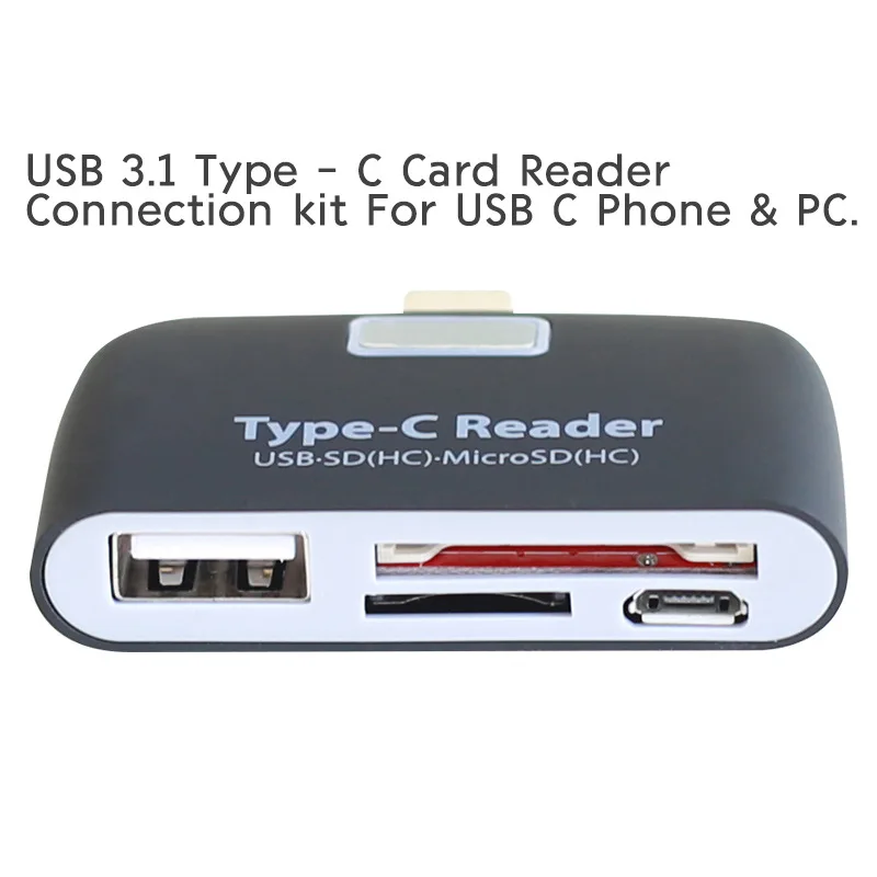 Type C адаптер OTG конвертер Поддержка SD TF Micro порт подарок Бесплатный зарядный