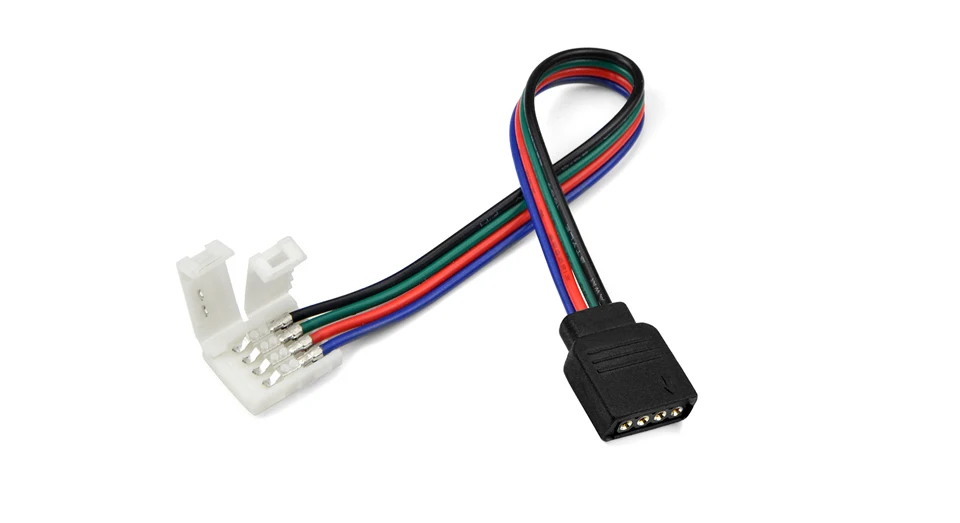 5 шт. 2Pin 4pin 10 мм RGB один цвет Сварка аксессуары Пайки PCB к PCB кабель адаптер для 5050 светодиодные ленты светильник
