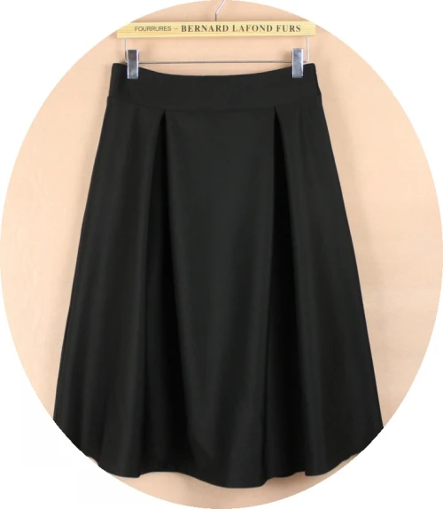 Женская плиссированная юбка миди винтажная Расклешенная с высокой талией в