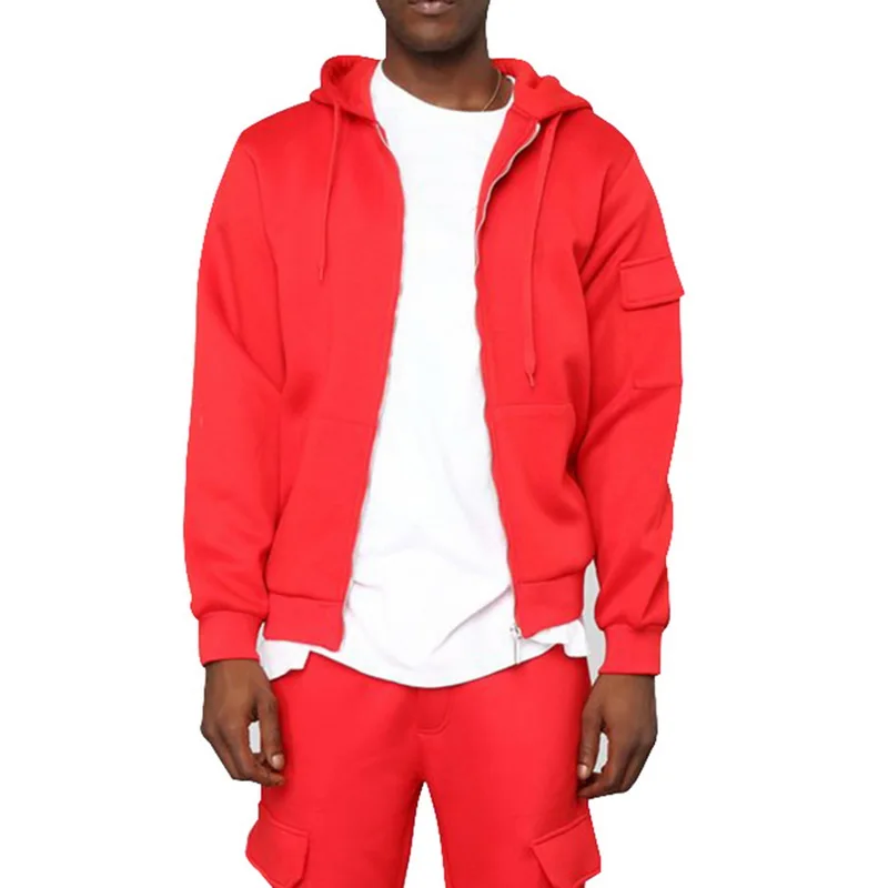 CYSINCOS мужской кардиган с капюшоном и карманами на молнии осенние черные толстовки