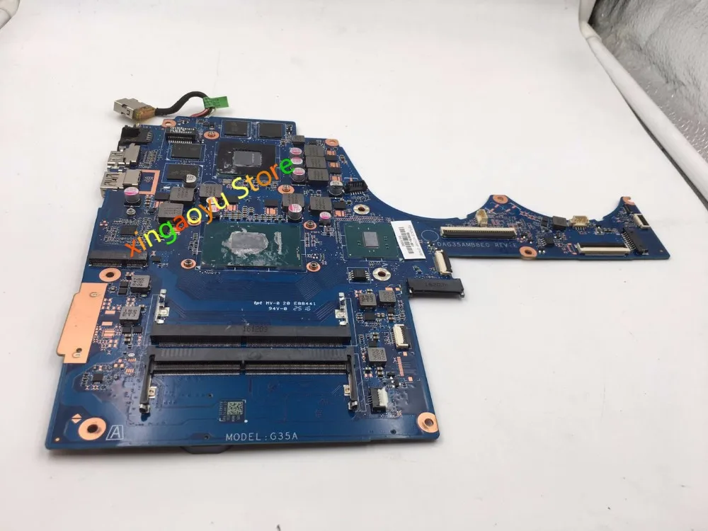 

FOR HP 15-AX 15-AX023DX 15-bc015tx Laptop motherboard 856678-601 DAG35AMB8E0 W/ 960M 4GB i7-6700HQ 100% Test ok