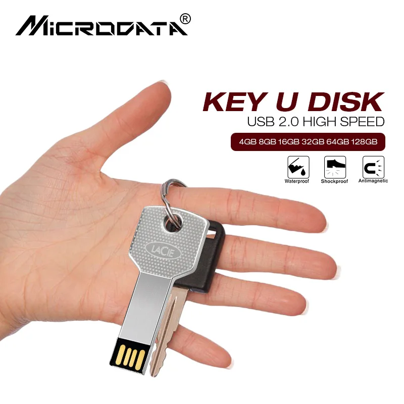 Металлический ключ водонепроницаемый 4 ГБ 8 16 32 64 128 USB флеш накопитель