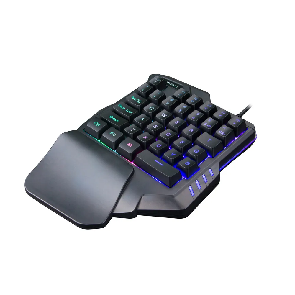 VOBERRY для G30 кабель игровая клавиатура профессиональная игровая клавиатура с светодиодный подсветкой 35 ключ Одиночная рука пленочная клавиатура