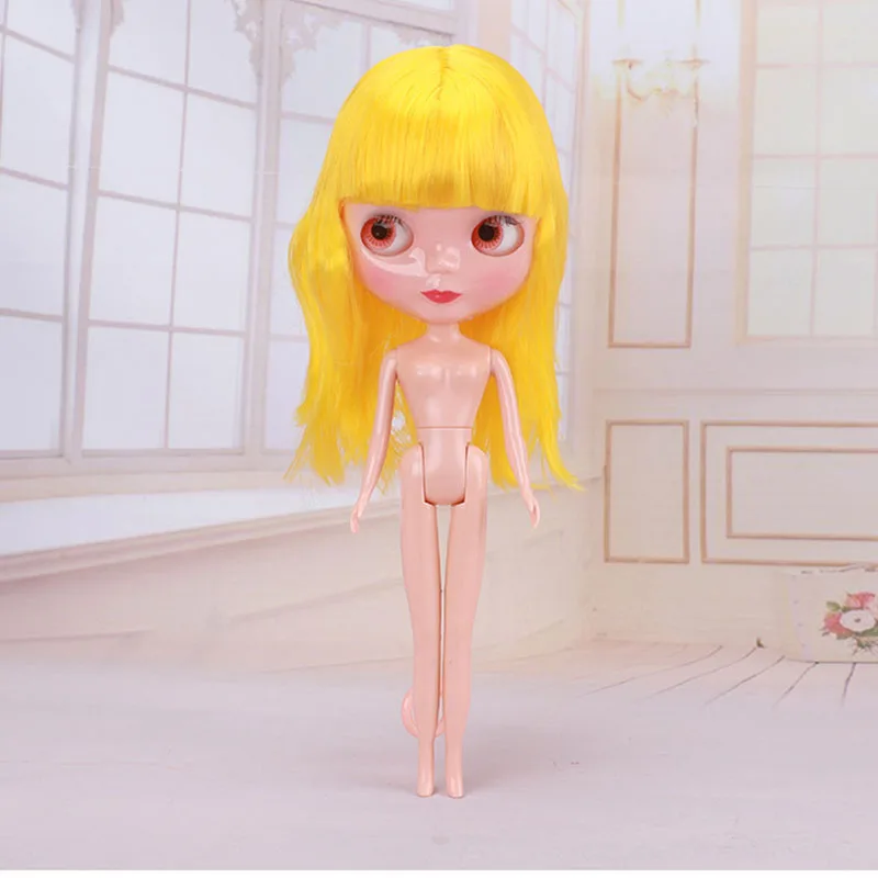 31 см Мода gir фабрика blyth кукла шарнир тело DIY обнаженные игрушки BJD цвет волос