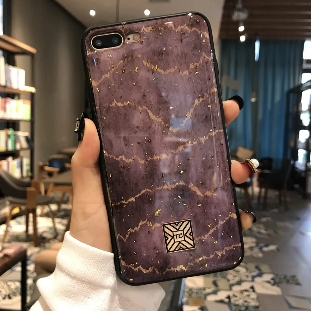 Чехол для мобильного телефона для iPhone 8 7 6 6s Plus X XS чехол для Max XR золото Фольга Блестящий Мягкий ТПУ силиконовый чехол для телефона чехол для iPhone 11 Pro Max