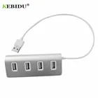 Портативный usb-концентратор kebidu, 4 порта, высокоскоростной концентратор USB, 4 порта, расширитель, несколько адаптеров для ноутбуков, ПК, таб, usb-концентратор, новинка