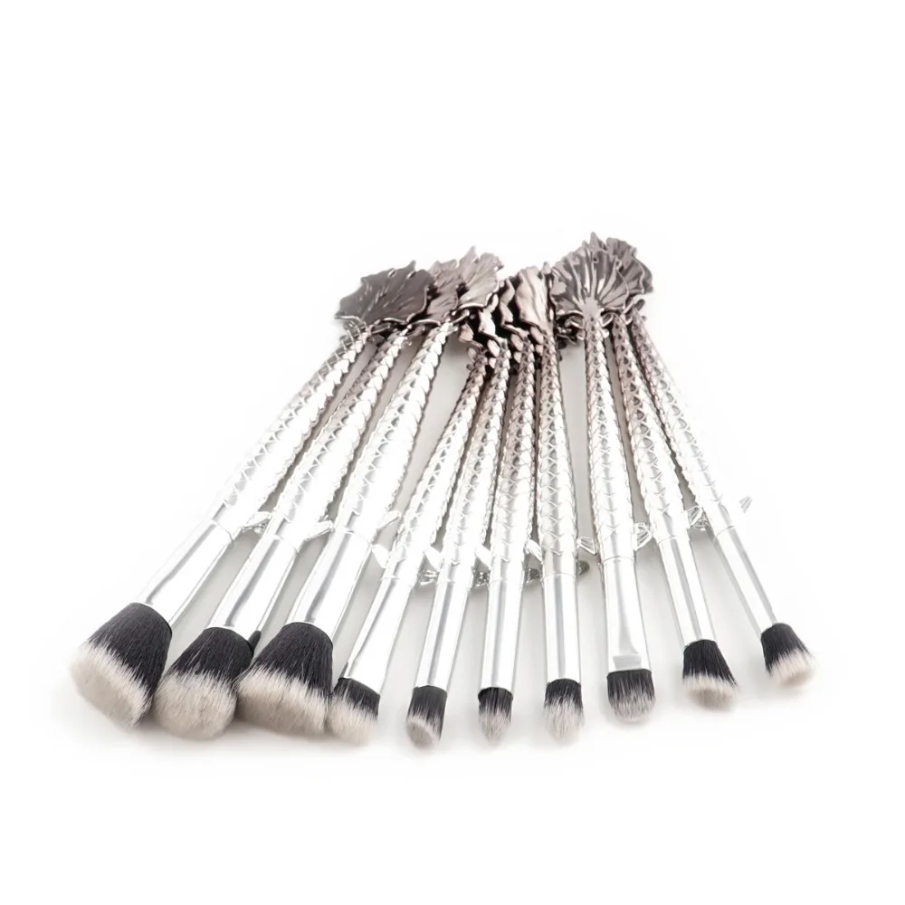 10 шт./компл. кисти для макияжа русалка|eyebrow brush|makeup brushesmermaid makeup brushes |