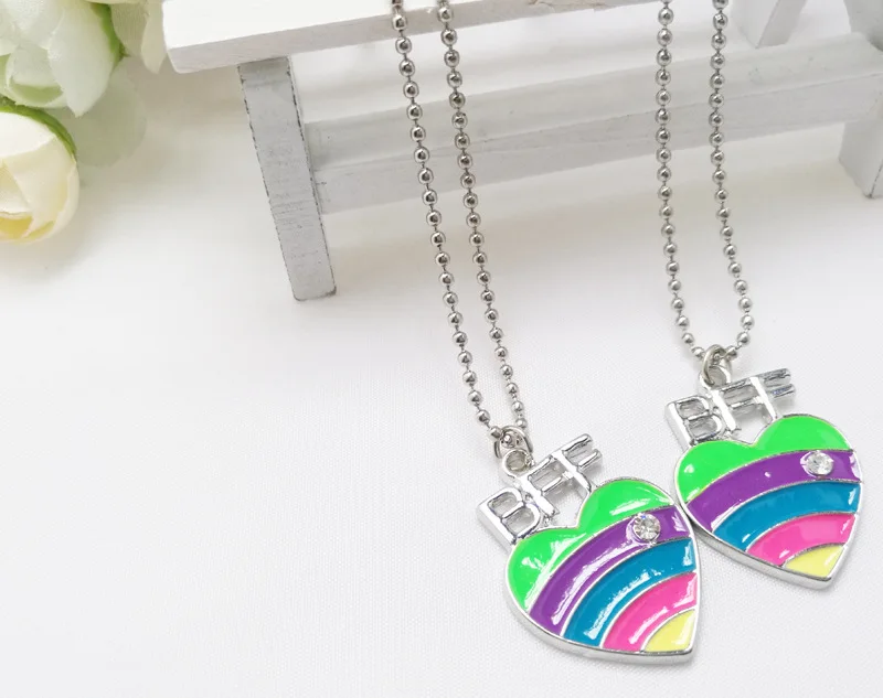 Лучшие друзья подвеска Bff Очаровательная цепочка из бисера разноцветная
