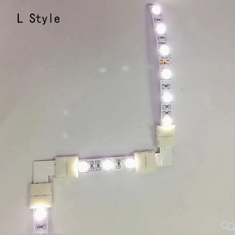 10 шт./лот L/T/+ Led разъем подключения 5050 5630 одноцветная Светодиодная лента с